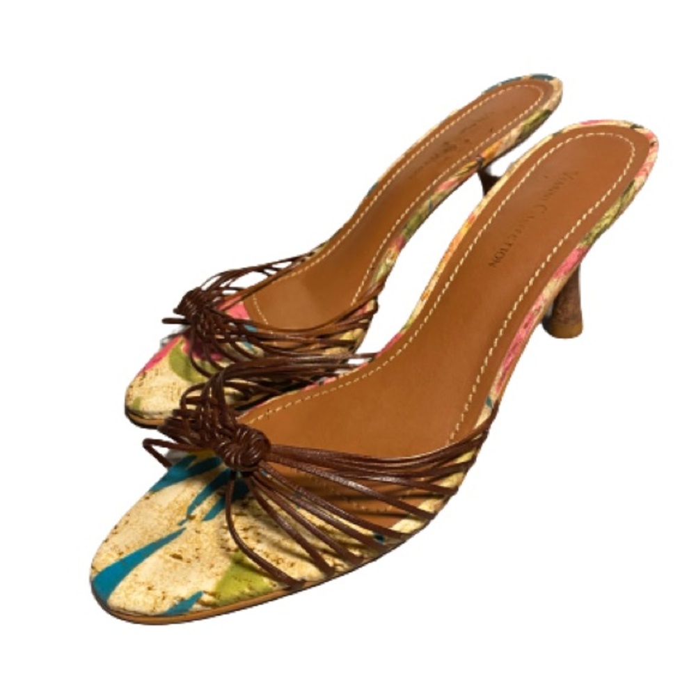 VIANNI COLLECTION Open toe low high heels